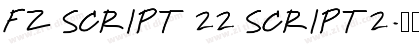FZ SCRIPT 22 SCRIPT2字体转换